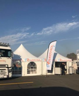 Stand Transports Roucayrol événement grand prix camions 2017